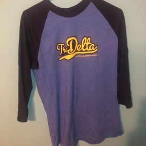 Tri Delta baseball tee
